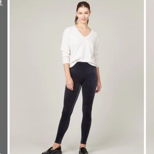 Spanx Large velvet blue leggings. New with tags